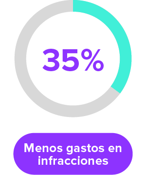 Menos gastos en infracciones