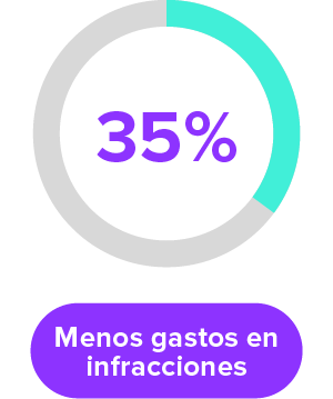 Menos gastos en infracciones